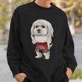 ムエタイキックボクシングチャンピオンとしてのマルチーズドッグ スウェットシャツ 彼への贈り物