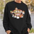 ラーメン寿司キャバリア・キング・チャールズ・スパニエル犬 スウェットシャツ 彼への贈り物