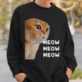 愚かなおしゃべり猫のミームニャーニャーニャー。 スウェットシャツ 彼への贈り物