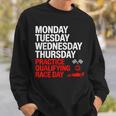 月曜 火曜 水曜 木曜 練習 予選 レース スウェットシャツ 彼への贈り物