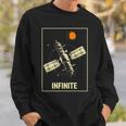 無限宇宙ステーション 衛星 宇宙 ヴィンテージ レトロ コスモス Infinitepacetationtar スウェットシャツ 彼への贈り物