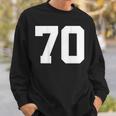 番号70 背面 スポーツチームジャージ番号 スウェットシャツ 彼への贈り物