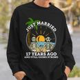 結婚記念日 カップル 結婚17年前 スケルトン スウェットシャツ 彼への贈り物