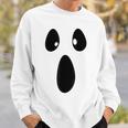 Ghost Silly Face Spooky Halloween Ghoul Face Easy Costume Sweatshirt Gifts for Him