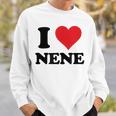 I Heart Nene 名 I Love パーソナライズ スウェットシャツ 彼への贈り物