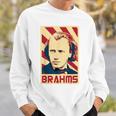 Johannes Brahms クラシック音楽の作曲家 レトロ調 スウェットシャツ 彼への贈り物