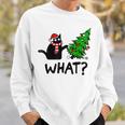 Ugly Sweater Christmas Tree Naughty Black Cat What Santa Hat Sweatshirt Gifts for Him Ugly Sweater Christmas Tree Naughty Black Cat What Santa Hat Sweatshirt Gifts for Him