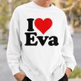 アイ・ラブ・ハート・エヴァ スウェットシャツ 彼への贈り物