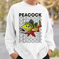 ピーコックバス 80 年代スタイルのモンスターフィッシュキーパー スウェットシャツ 彼への贈り物