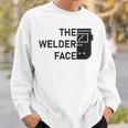 溶接機の端面溶接 溶接 スウェットシャツ 彼への贈り物