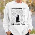 量子物理学教師シュレーディンガーの猫 脱出計画 スウェットシャツ 彼への贈り物