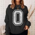 0番チームゼロ スポーツ グランジ 代表チームマッチング スウェットシャツ 彼女への贈り物
