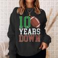 10Th Birthday Football Ten Year Old Football Player Sweatshirt Gifts for Her