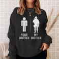 My Brother Military Brother Of A Soldier Brother Sweatshirt Gifts for Her