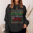 C'est Drôleois Gentil Avec Le Comptable Le Père Noël Regarde Noël Manche Longue Sweater e Cadeaux pour elle