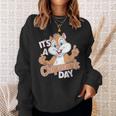 It Is A Chipmunk Day Happy Wildlife Animal Forest Animal Sweatshirt Gifts for Her