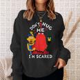 Don't Hug Me I'mcareds 面白い言葉 皮肉 スウェットシャツ 彼女への贈り物
