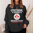 Emotionalupport Drinking Buddy Adultarcastic Humor スウェットシャツ 彼女への贈り物