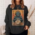 Eating Ramen Japanese Monster Game Lover Birthday Sweatshirt Gifts for Her