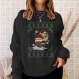 Santa Pooping Down The Chimney Ugly Christmas Sweater Sweatshirt Gifts for Her