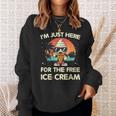 I'm Just Here For The Free Ice Cream Cruise Sweatshirt Gifts for Her