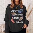K-Pop Ramen Boba K-Drama Cuisineud-Coréenne Film Musique Amoureux Sweater e Cadeaux pour elle
