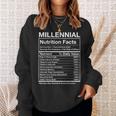 Millennial Nutrition Facts Generation Meme Sweatshirt Gifts for Her Millennial Nutrition Facts Generation Meme Sweatshirt Gifts for Her