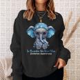 In November We Wear Blue Elephant Diabetes Awareness Sweatshirt Unisex Gifts for Her