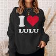 Red Heart I Love Lulu スウェットシャツ 彼女への贈り物