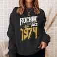 Rockin'ince 1974 Éventail De Musique Rockintage 48E Anniversaire Sweater e Cadeaux pour elle