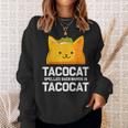 Tacocatpelled Backwards Is Tacocat ファニータコスキャットギフト スウェットシャツ 彼女への贈り物