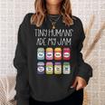 Tiny Humans Are My Jam 幼稚園保育士 長袖tシャツ スウェットシャツ 彼女への贈り物