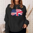 アメリカの国旗-ユニオンジャック-イギリスの国旗 Usa Flag Union Jack Uk Flag スウェットシャツ 彼女への贈り物