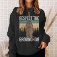 グラウンド・ホッグ Respect The Groundhog スウェットシャツ 彼女への贈り物
