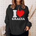 グレイシアが好き スウェットシャツ 彼女への贈り物