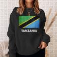 タンザニア国旗tシャツ スウェットシャツ 彼女への贈り物