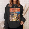 ファニー タビーキャット 絵画 ムンクの叫び パロディ スウェットシャツ 彼女への贈り物