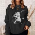 モルモット 野球 スポーツ ペット好き スウェットシャツ 彼女への贈り物