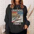 レトロ スキー クールシュベル フランス フランス スキー リゾート 楽しい スウェットシャツ 彼女への贈り物