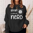 ヴィンテージ NERDファレル Brain Is Forever Nerd ギフトアイデア スウェットシャツ 彼女への贈り物