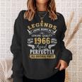 伝説は1966年にヴィンテージ60歳の誕生日に生まれました60歳 長袖tシャツ スウェットシャツ 彼女への贈り物