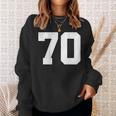 番号70 背面 スポーツチームジャージ番号 スウェットシャツ 彼女への贈り物