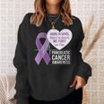 膵臓がん啓発 ハートトゥハート パープルリボン スウェットシャツ 彼女への贈り物