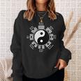 陰陽中国太極拳ギフト風水八卦カンフー スウェットシャツ 彼女への贈り物