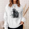Gorilla Lover アートワーク 鳥 動物 モチーフ ゴリラ スウェットシャツ 彼女への贈り物