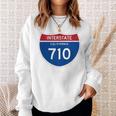 Interstate 710 California スウェットシャツ 彼女への贈り物