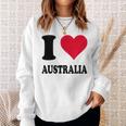 I Love Australia スウェットシャツ 彼女への贈り物