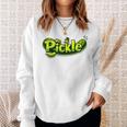 Mr Pickle ピクルス 風変わりで楽しいグラフィックピクルス スウェットシャツ 彼女への贈り物