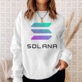 Solコインcryptocurrency 30ソラナ・テクノロジーolana スウェットシャツ 彼女への贈り物
