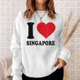 シンガポールへの愛をシンプルに伝える一枚 スウェットシャツ 彼女への贈り物